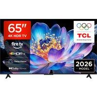 TCL 65" 4K Ultra HD Smart Fire TV [2026] - 65V6D-UK, Black