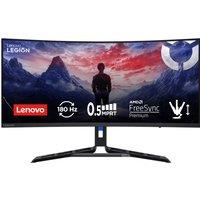 Lenovo Legion R34w-30 34" Wide Quad HD 180Hz Curved Gaming Monitor with FreeSync Premium - Black, Black