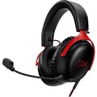 HP HyperX Cloud III Gaming Headset - Red, Red