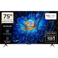 TCL C6KS 75" 4K Ultra HD QLED Smart Google TV - 75C6KS-UK, Silver
