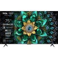 TCL Q6C 75" 4K Ultra HD QLED Smart Google TV - 75Q6C-UK, Silver