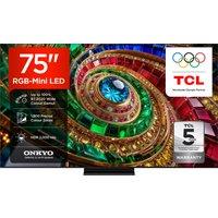 TCL Q7D 75 4K Ultra HD RGB MiniLED Smart Google TV [2026] - 75Q7D-UK, Black