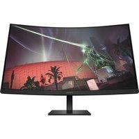 HP OMEN 31.5" Quad HD 165Hz Curved Gaming Monitor with FreeSync Premium - Black, Black