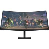 HP OMEN 34" Wide Quad HD 165Hz Curved Gaming Monitor with AMD FreeSync - Black, Black