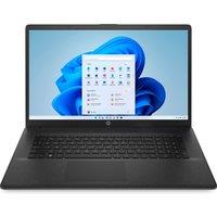 HP 17-cn0104na 17.3" Laptop - Intel Pentium Silver, 128GB SSD, 4 GB RAM - Jet Black - With Microsoft 365 Personal 12-month subscription, Black