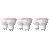Philips Hue Ambiance White & Colour GU10 6 Pack, White