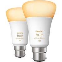 Philips Hue White B22 Twin Pack, White