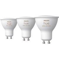 Philips Hue Ambiance White and Colour Ambience GU10 Smart Bulb - 3 Pack, White