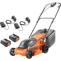 Flymo 36V EasiStore 380R KIT 2.0 Cordless - 36 Volts Lawn Mower, Including Battery, Orange