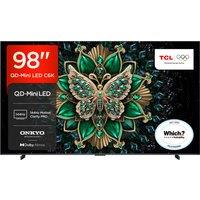 TCL 98" 4K Ultra HD QLED Smart Google TV [2026] - 98C6K-UK, Black