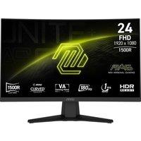 MSI MAG 244C 24" Full HD 180Hz Curved Gaming Monitor - Black, Black