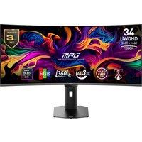 MSI MPG 341CQR QD-OLED X36 34" UltraWide Quad HD 360Hz OLED Gaming Monitor with FreeSync Premium Pro - Black, Black