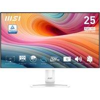 MSI Pro MP251W E2 24.5" Full HD 120Hz Monitor - White, White