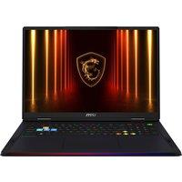 MSI Raider 18HX AI A2XWJG-009UK Laptop - NVIDIA GeForce RTX 5090, Intel Core Ultra 9, 4TB SSD, 64 GB RAM - Black, Black