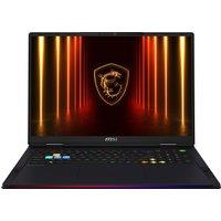 MSI Raider 18HX AI A2XWIG-010UK Laptop - NVIDIA GeForce RTX 5080, Intel Core Ultra 9, 4TB SSD, 64 GB RAM - Black, Black