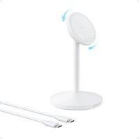 Anker MagGo 15 watts MagSafe Wireless Charger, White