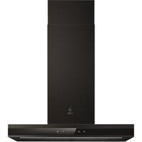 Elica ADELE2-BLK-60 60cm Chimney Cooker Hood - Matt Black - For Ducted/Recirculating Ventilation, Black