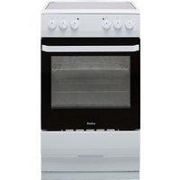 Amica AFC1530WH 50cm Electric Cooker with Ceramic Hob - White - A Rated, White