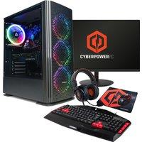 CyberPowerPC AO22220 Gaming PC - NVIDIA GeForce RTX 3050, AMD Ryzen 5, 500GB SSD - Black, Black