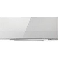 Elica APLOMB-WH-90 90 cm Chimney Cooker Hood - White Glass - For Ducted/Recirculating Ventilation, W