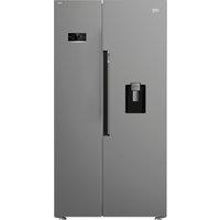 Beko HarvestFresh ASD2542VX Non-Plumbed Frost Free American Fridge Freezer - Stainless Steel - D Rated, Stainless Steel