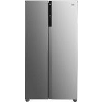 Beko ASL1532PX Frost Free American Fridge Freezer - Brushed Steel - D Rated, Stainless Steel