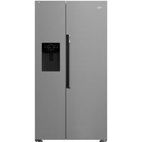Beko ASN642VPS Non-Plumbed Frost Free American Fridge Freezer - Stainless Steel Effect - E Rated, Stainless Steel