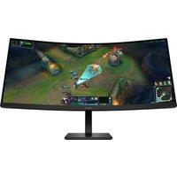 HP OMEN 34c G2 34" WQHD 180Hz Curved Gaming Monitor with FreeSync Premium - Black, Black
