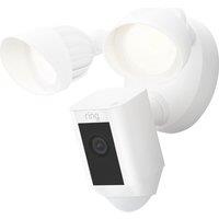Ring Floodlight Cam Wired Plus Full HD 1080p Smart Home Security Camera - White, White