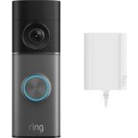 Ring Video Doorbell Pro (3rd gen) - Plug-in Smart Doorbell - Deep Silver, Silver