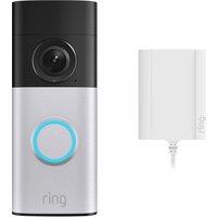 Ring Wired Video Doorbell Plus Smart Doorbell - Satin Grey, Grey