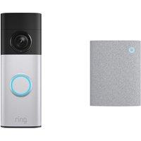 Ring Battery Video Plus (2nd Gen) + Chime (3rd Gen) Smart Doorbell - Grey, Grey