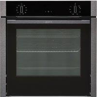 NEFF N50 Slide & Hide B3ACE4HG0B Built In Electric Single Oven - Graphite - A Rated, Silver