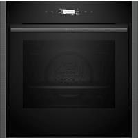 NEFF N70 Slide & Hide B54CR31G0B Built In Electric Single Oven - Graphite - A+ Rated, Silver