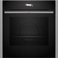 NEFF N70 Slide & Hide B54CR71N0B Built In Electric Single Oven with Pyrolytic Cleaning - Stainless Steel - A+ Rated, Stainless Steel