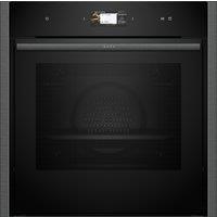 NEFF N90 Slide & Hide B64VS71G0B Wifi Connected Built In Electric Single Oven with Pyrolytic Cleaning - Graphite - A+ Rated, Silver
