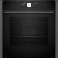 NEFF N90 Slide & Hide B64VT73G0B Wifi Connected Built In Electric Single Oven with Pyrolytic Cleaning - Graphite - A+ Rated, Silver