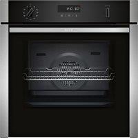 NEFF N50 Slide & Hide B6ACH7AN7B Wifi Connected Built In Electric Single Oven with Pyrolytic Cleaning - Stainless Steel - A+ Rated, Stainless Steel