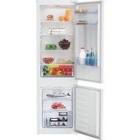 Beko BCFD473 178cm High 70/30 Integrated Frost Free Fridge Freezer with Sliding Door Fixing Kit - White - E Rated, White