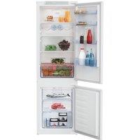 Beko HarvestFresh BCFD4V73 178cm High 70/30 Integrated Frost Free Fridge Freezer with Sliding Door Fixing Kit - White - E Rated, White