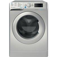 Indesit Push&Go BDE 96436 SV UK 9Kg/6Kg Washer Dryer with 1400 rpm - Silver - D Rated [Wash&Dry], A Rated [Wash Only], Silver