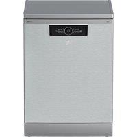 Beko PowerIntense BDFN36560PFX Full Size Dishwasher - Stainless Steel - A Rated, Stainless Steel