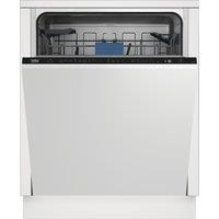 Beko BDIN38442 Fully Integrated Full Size Dishwasher - Black Control Panel - C Rated, Black