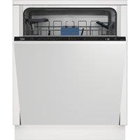 Beko BDIN38451 Integrated Full Size Dishwasher - Black Control Panel - B Rated, Black