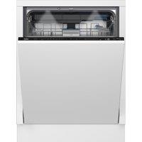 Beko BDIN38560PF Integrated Full Size Dishwasher - Black Control Panel - A Rated, Black