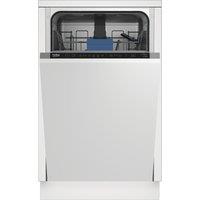 Beko HygieneShield BDIS16030 Integrated Slimline Dishwasher - White Control Panel - D Rated, White