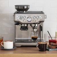 Sage The Barista Express BES875UK Espresso Coffee Machine with Integrated Burr Grinder - Brushed Steel, Stainless Steel