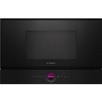 Bosch Series 8 BFL7221B1B 38cm High, Built In Small Microwave - Black, Black