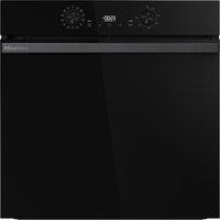 Hisense Hi2 BI626PBUPUK Built In Electric Single Oven with Pyrolytic Cleaning - Jet Black - A+ Rated, Black