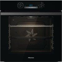 Hisense BI64211PB Built In Electric Single Oven and Pyrolytic Cleaning - Black - A+ Rated, Black